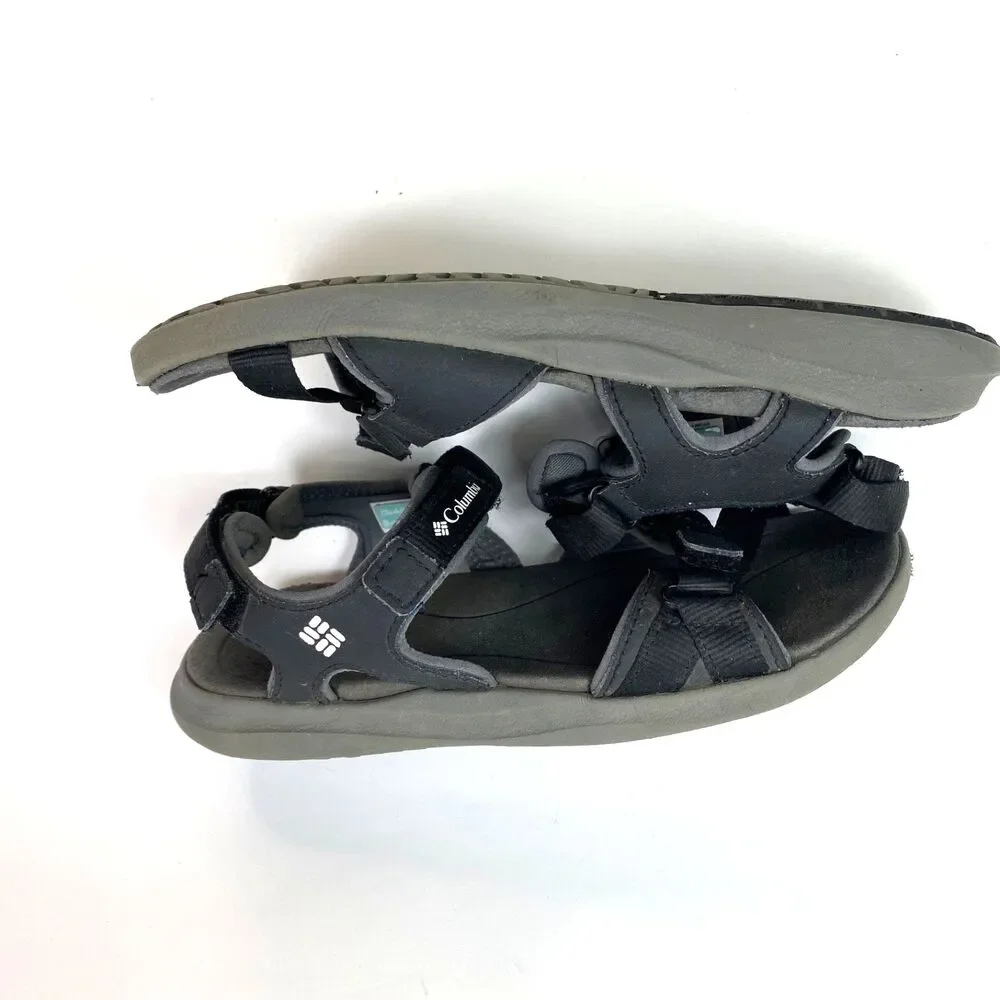 Woman Youth Black Columbia Techsun Sandals Size 5 Double Strap Cushioned Outdoor
